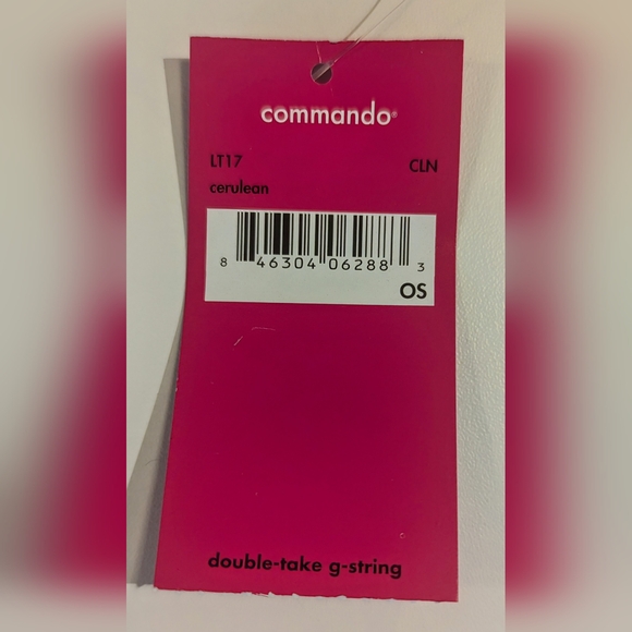 Commando Double Take G String OS Cerulean - Picture 3 of 3